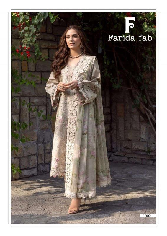 Farida fab chevron vol 19 pakistani salwar suits wholesale